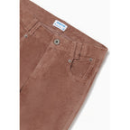 Pantalón De Pana Para Niña Mod.7589 Marca Mayoral® Coral Oscuro Liso 12