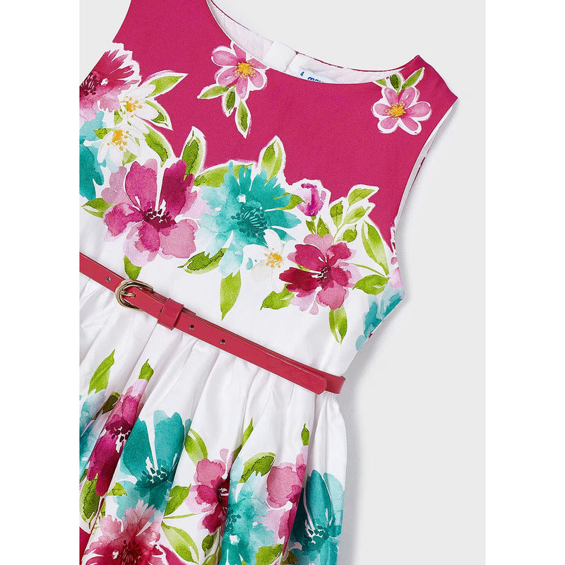 Vestido Floreado Para Niña Mod.3921 Marca Mayoral