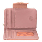 Cartera Con Broche Para Dama Mod.ji697 Jaime Ibiza® Rosa Liso