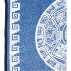 Jorongo Gaban Artesanal Mexicano Colores Azul Calendario Xg