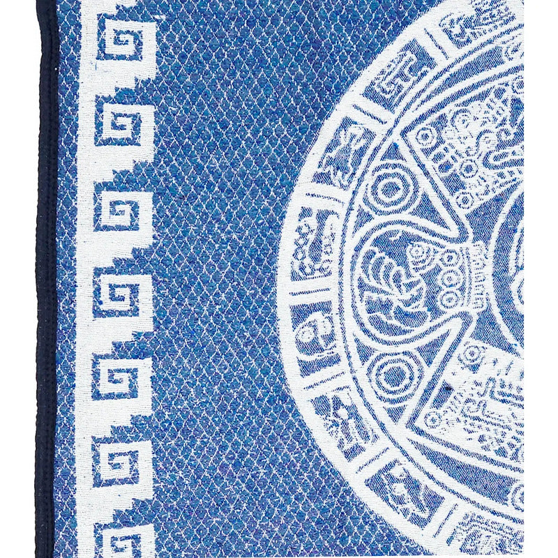 Jorongo Gaban Artesanal Mexicano Colores Azul Calendario Xg