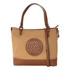 Bolso Satchel Para Dama Mod.ji 2931 Marca Jaime Ibiza® Carmelo Panal Chocolate