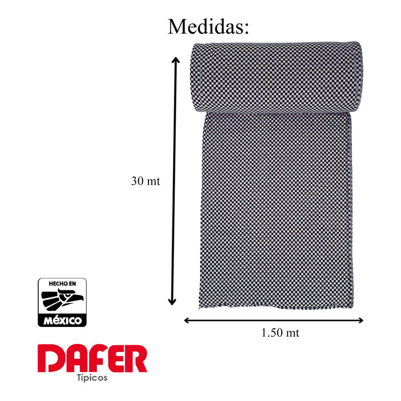 Rollo De Tela Domino 50% Algodón 30mx1.5m Marca Dafer®