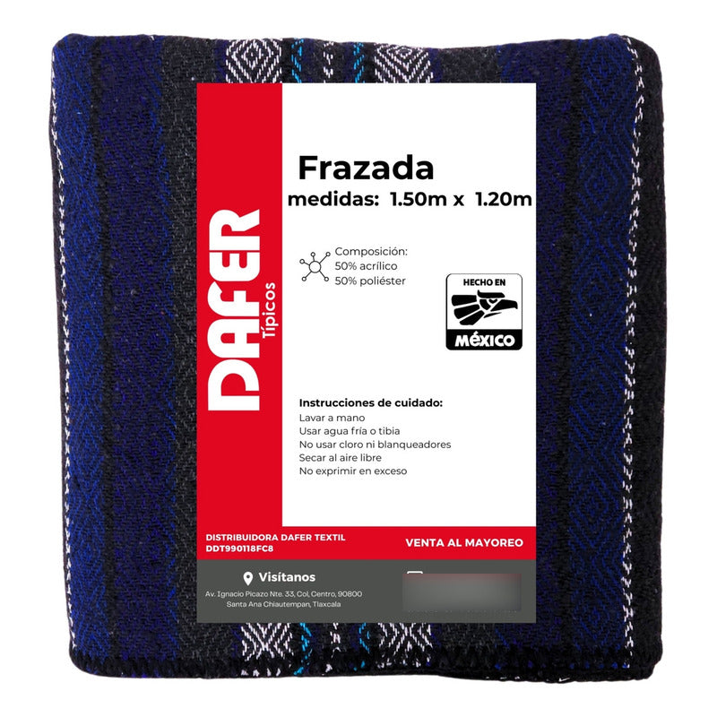 Frazada De Acrilico Afelpada Multiusos 1.20m X 1.50m Mod. Ac