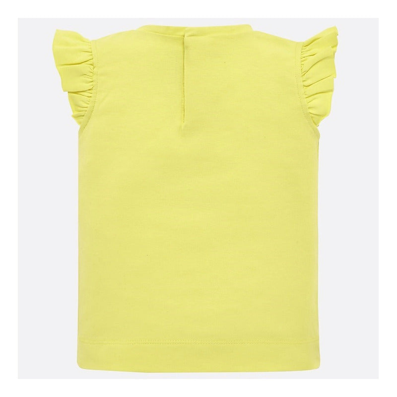 Blusa Para Niña Manga Corta Con Estampado Marca Mayoral®