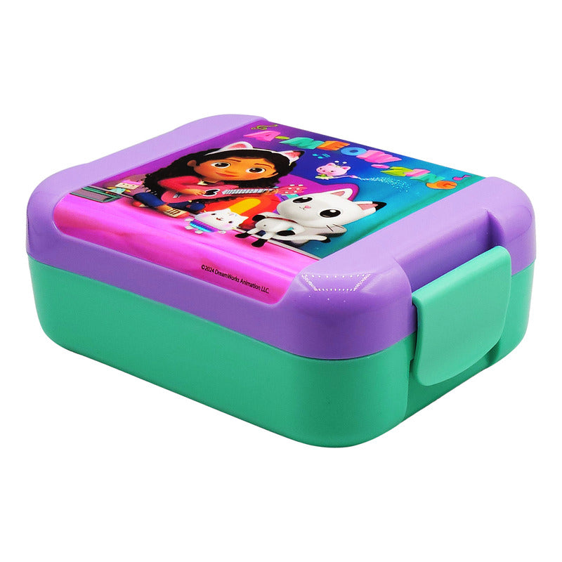 Lonchera Infantil De Plástico Con Botella Diseños Varios