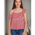Blusa De Escote En Hombro Para Niña Mayoral® Mod.6168 Sandia