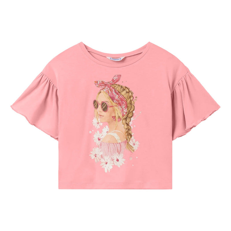 Blusa Para Niña Mod.6051 Colorete Marca Mayoral® Colorete 18 Años