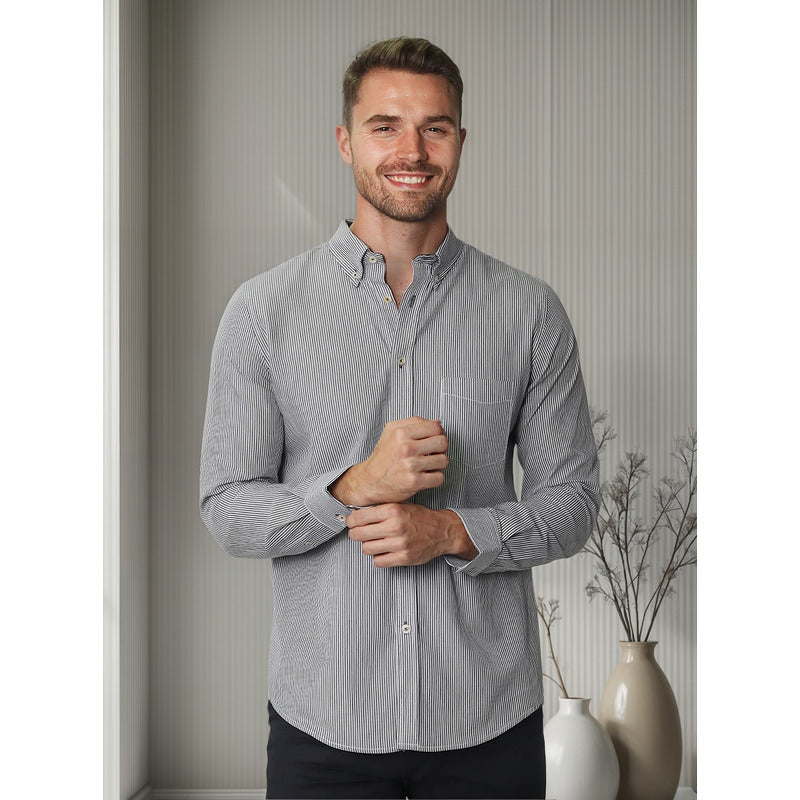 Camisa Para Hombre Manga Larga Mod. B4520 Marca Bobois®