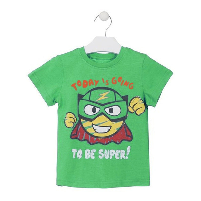 Playera Para Niño Con Estampado Mod.915-1203aa Marca Losan®