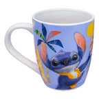 Taza Tarro De Cerámica Stitch De 740ml Marca Fund Kids® Azul Lilo Y Stitch Live Action