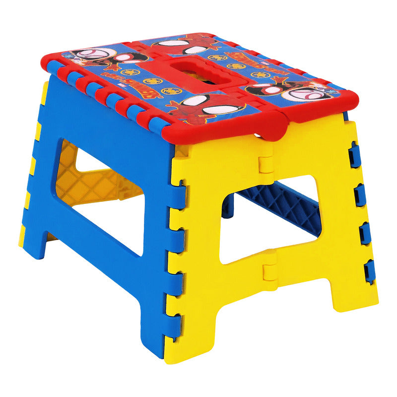 Banco Plegable Estampado Para Niños Marca Fun Kids®envio Liso Multicolor