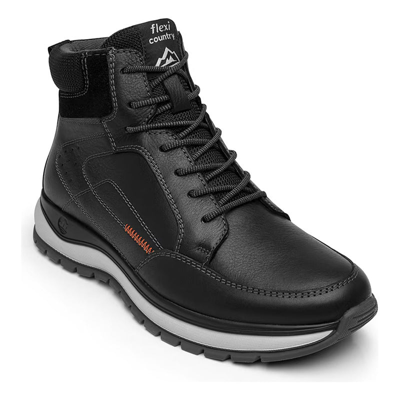 Botas Outdoor De Piel Para Hombre Mod.401016 Marca Flexi®