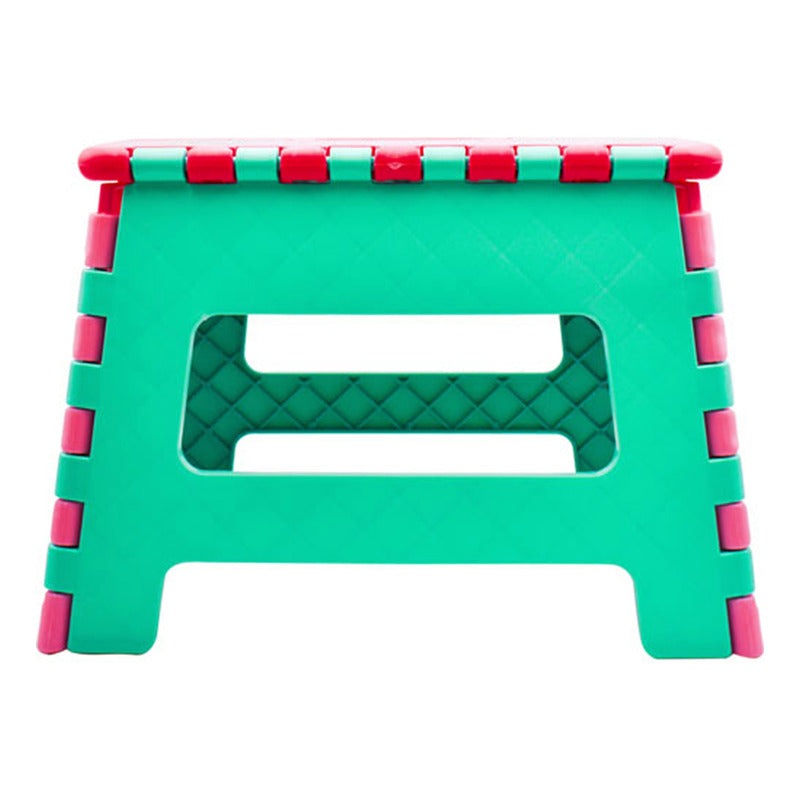 Banco Portátil Plegable Estampado Para Niños Marca Fun Kids® Liso Multicolor Rosa