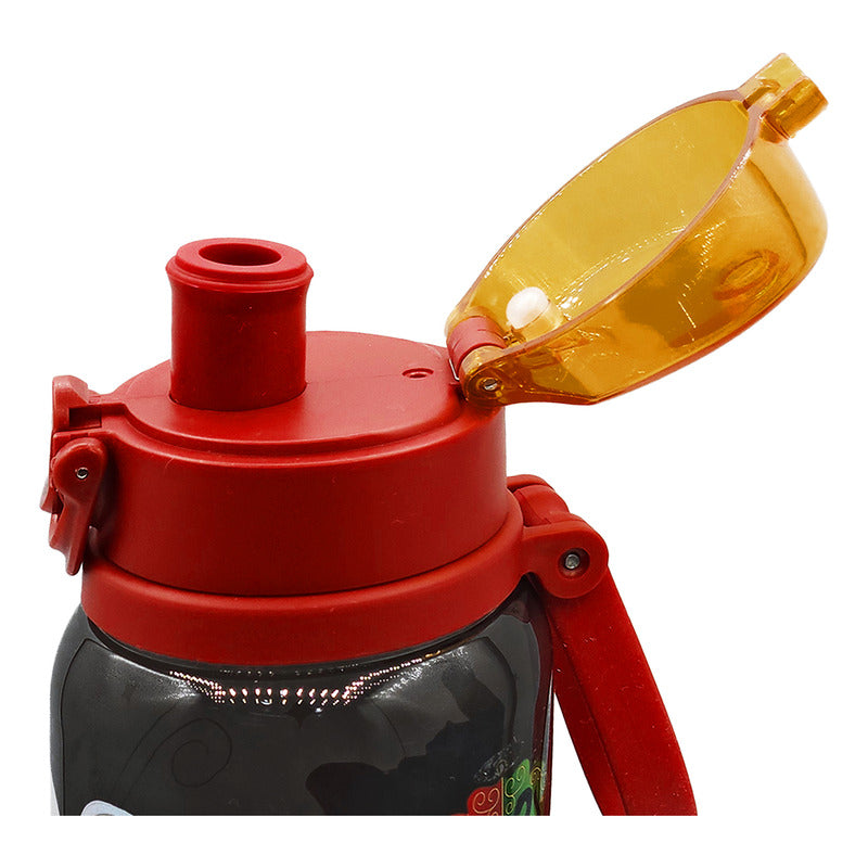Botella De Agua Ligera Con Asa 900ml Diseños Animados