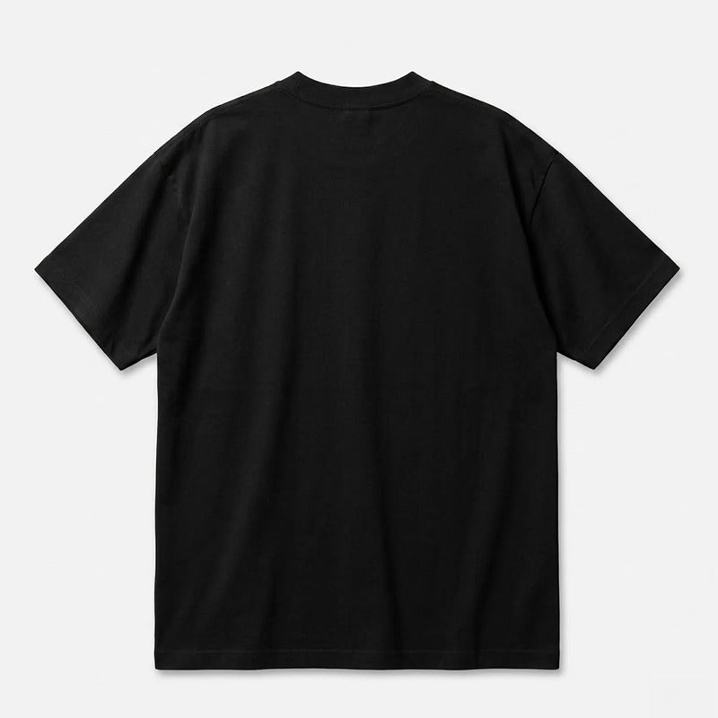 Playera Oversize Fit De Hombre Deadpool Mascara De Latex® Negro Deadpool Logo Eg Lisa