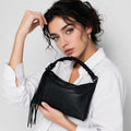 Bolso Mediano Diseño Floral 26saxpam/2000 Marca Desigual® Negro Floreado Níquel