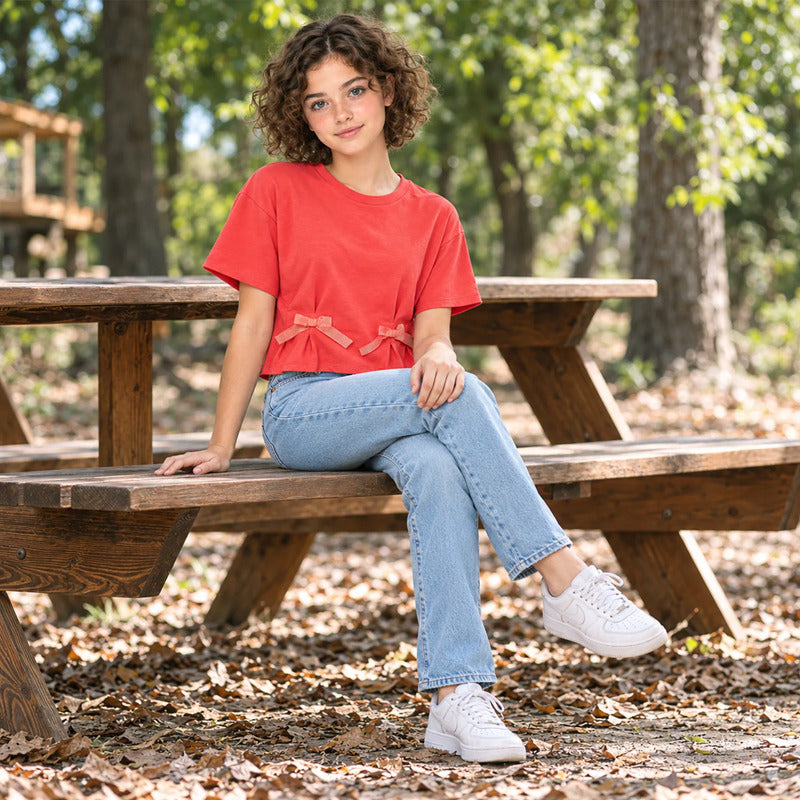 Blusa Holgada Juvenil Mod.6004 Marca Mayoral® Coral Lisa 10 Años