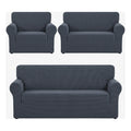 Cubre Sala Set 3 Piezas Estirable Ajuste Perfecto Blank &co® Oxford Geométrico