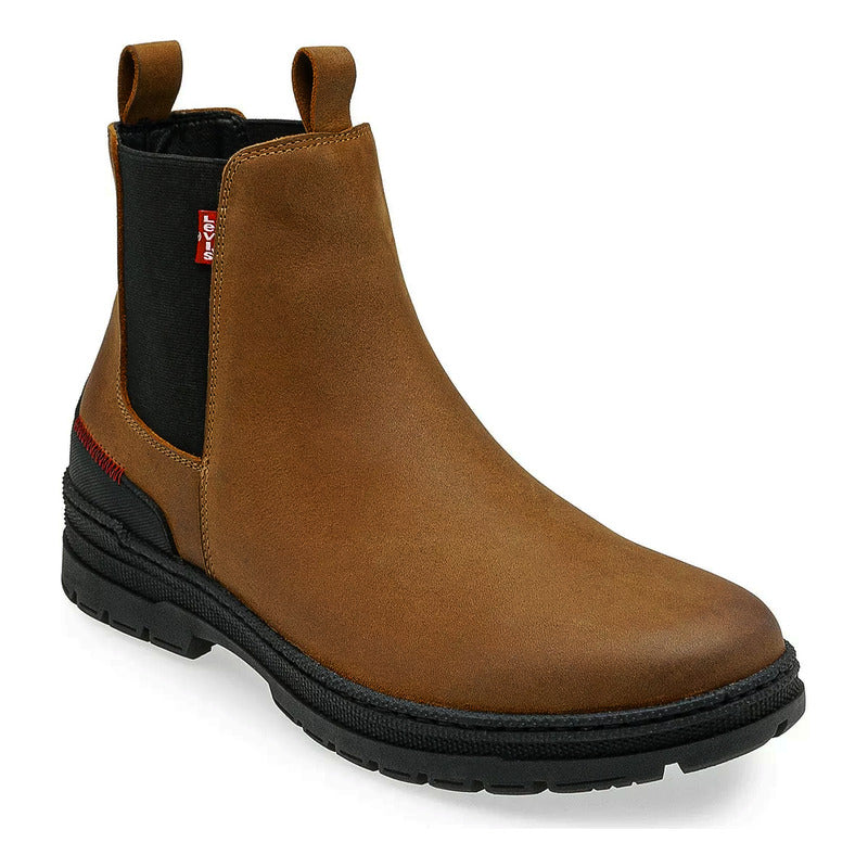 Bota Casual Para Hombre Mod. L2125502 Marca Levi's® Marrón Claro Liso 26,5 Mx