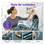 Set De Cortinas Blackout  Impermeables 1.37 X 2.13mts Luna® Verde Menta