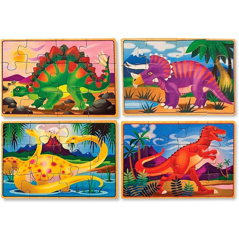 Rompecabezas De Madera 4 En 1 Dinosaurios Melissa & Doug®