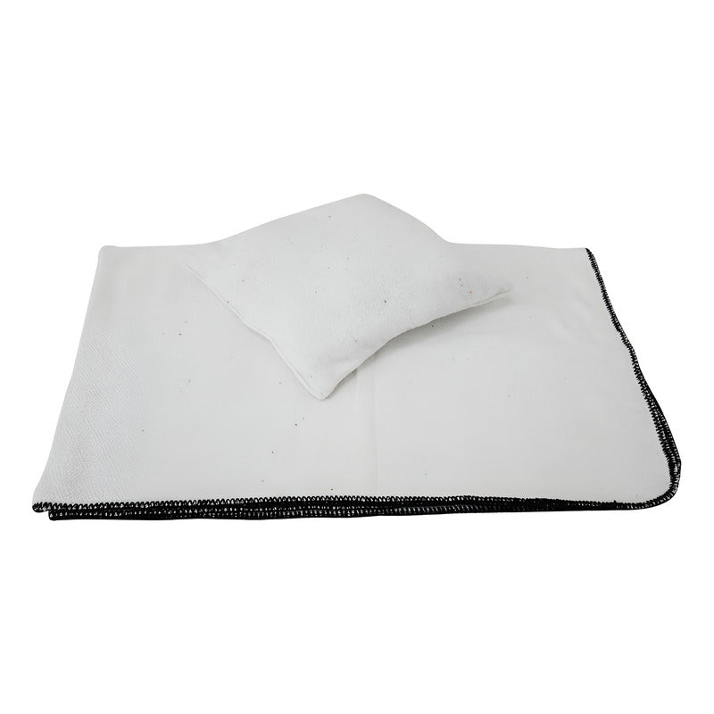 Frazada De Viaje Artesanal Con Almohada Set De Descanso
