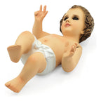 Imagen Religiosa De Resina Niño Dios 15cm Multicolor