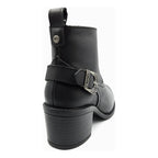 Botín Tacón 5cm Para Dama Mod. L1126163 Marca Levís® Negro Liso 23.5 Mx