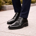 Zapato Derby Hombre Piel Semiformal Confort M.423201 Flexi® Negro Lisa 28,5 Mx
