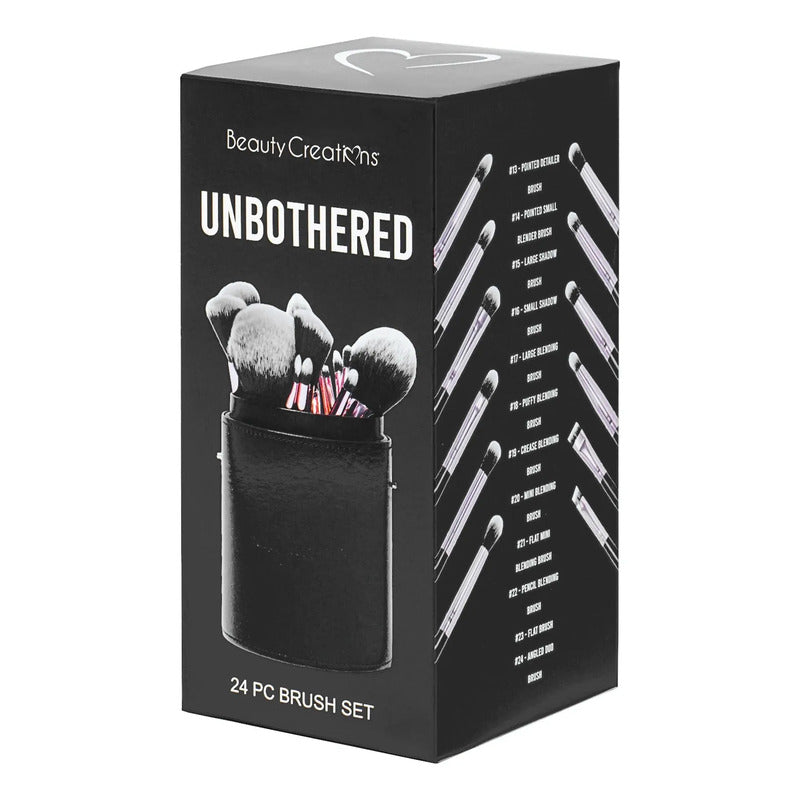 Set De Brochas 24pz Con Estuche De Viaje Beauty Creations® Unbothered