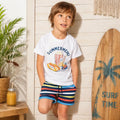 Playera Casual Estampada Para Niño Mod3012 Marca Mayoral® Blanco Summer Menu 5 Lisa