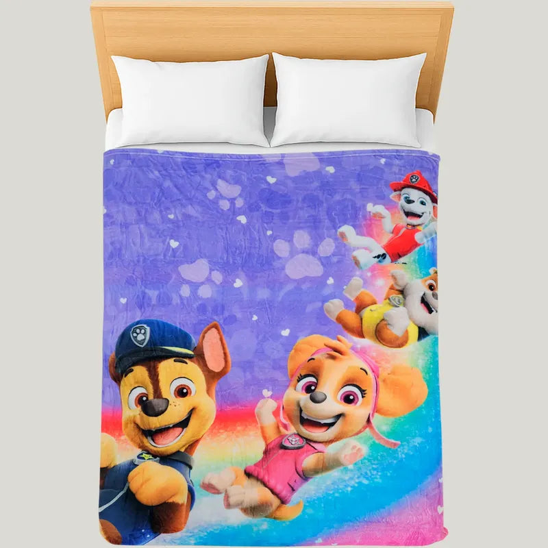 Cobertor Ligero Super Suave Matrimonial Diseños Providencia® Paw Patrol Torre 850 G Multicolor