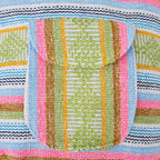 Mochila Artesanal Tejida Tipo Morral Con Bolsillo Frontal 10kg