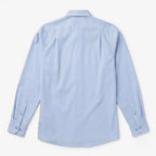 Camisa Para Hombre Con Cuello Ajustable 13062 Manchester® Celeste Lisa 16
