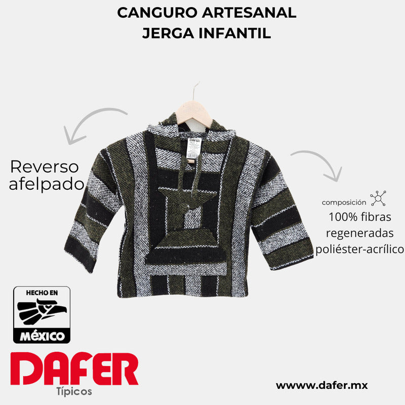 Sudadera Canguro Artesanal De Jerga Infantil