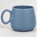 Taza Tarro De Cerámica 600ml Con Asa Diseño Minimalista Azul 2415-5676 Liso