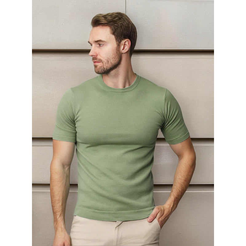 Playera Casual De Hombre Mod. A41454a Marca Bobois®