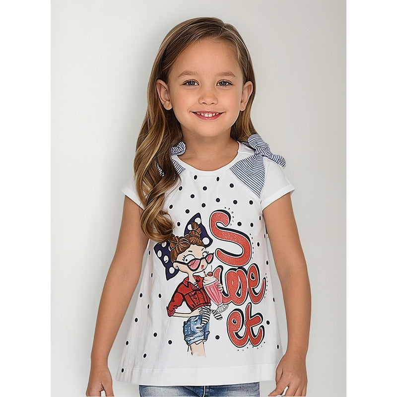 Blusa De Niña Con Estampado Mod.3005 Marca Mayoral®