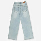 Pantalón Recto Holgado Jeans Para Mujer Dxd0626 Marca Doux® Mezclilla Lisa 1