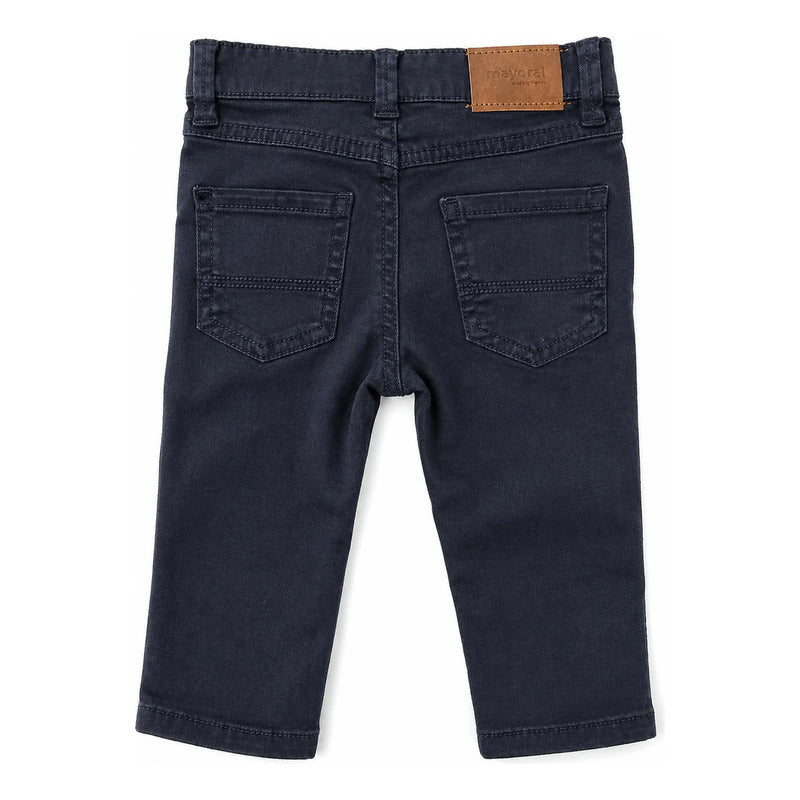 Pantalón Slim Fit Para Bebé Mod. 563 Marca Mayoral® Marino Lisa 18 Meses