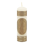 Set Para Bautizo Vela+concha+toalla+caja De Madera