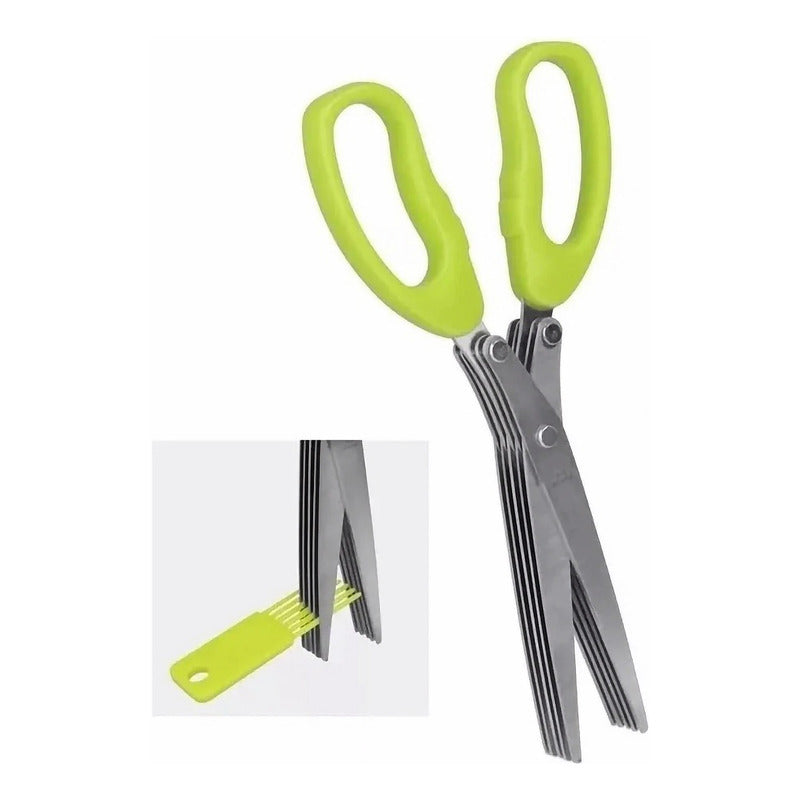 Tijeras Para Especias Acero Inoxidable Mod.251971 Metaltex® Verde Lima/plateado