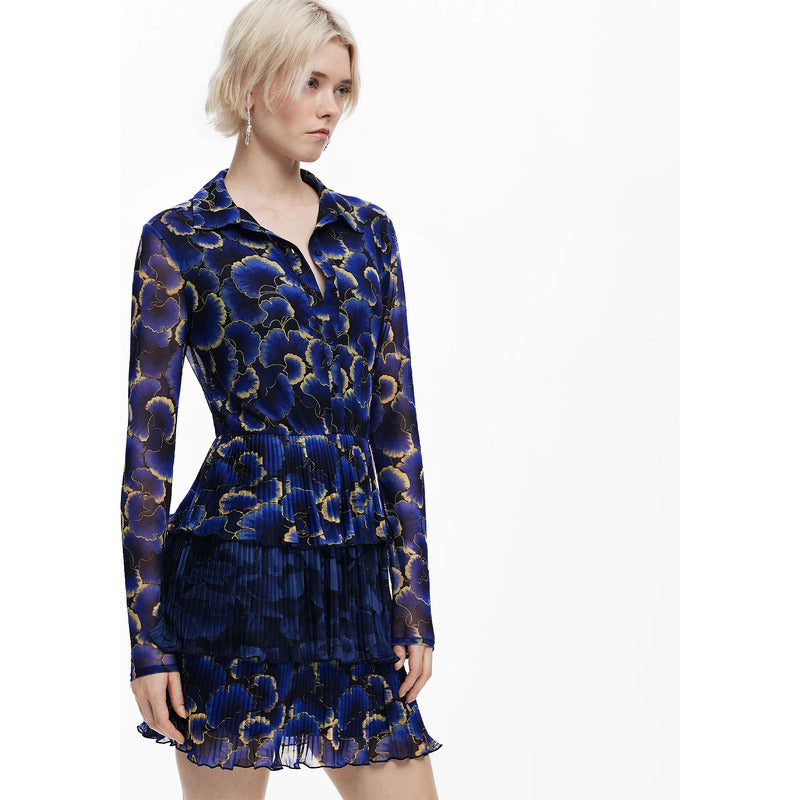 Vestido Diseñado Por Christian Lacroix 25swvk29 Desigual® Multicolor Floreado Xs