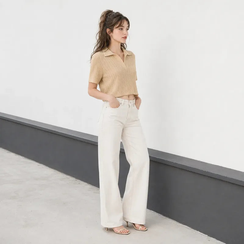 Blusa Holgada Ligera Para Mujer Mod. S1192 Marca Julys® Nude Geométrico G