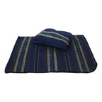 Frazada De Viaje Artesanal Con Almohada Set De Descanso