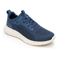 Tenis Para Correr De Hombre Mod.415505 Marca Flexi® Azul Marino Tejido 26.5 Mx