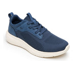 Tenis Para Correr De Hombre Mod.415505 Marca Flexi® Azul Marino Tejido 26.5 Mx