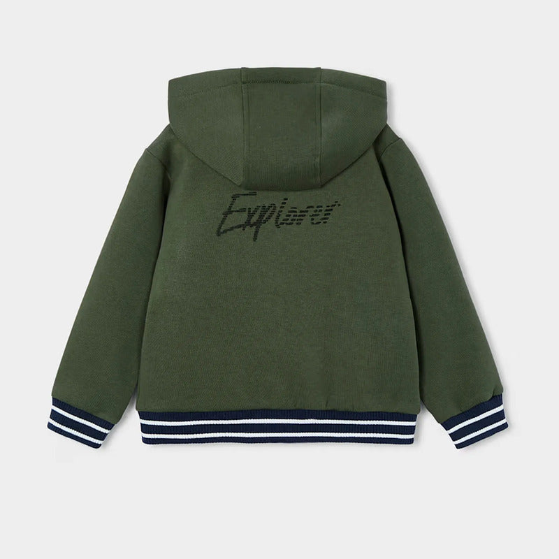 Sudadera Con Cierre Para Niño Mod.4427 Marca Mayoral® 6 Años Verde Olivo Lisa