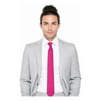 Corbata Elegante Para Hombre Eventos Y Negocios Marca Cotu® Fucsia Texturizado 164 Cm